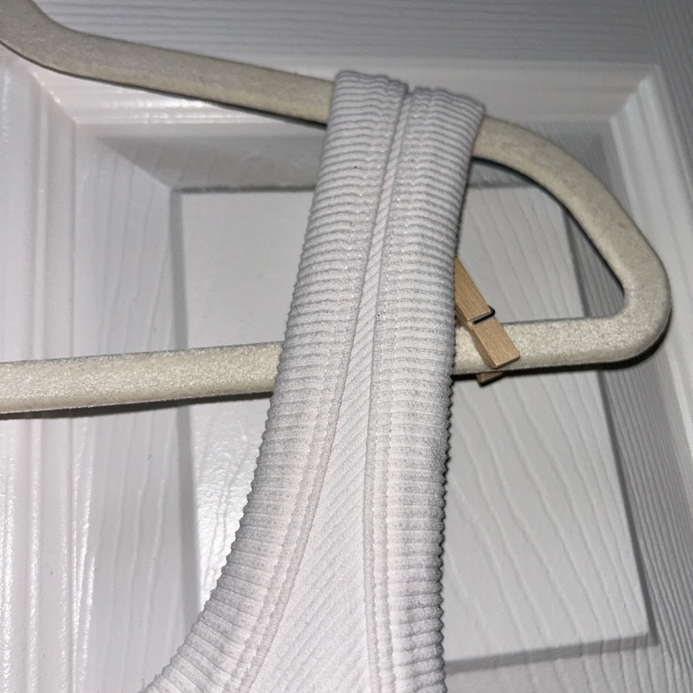 By Together White Ribbed Tank Top - Picture 6 of 7